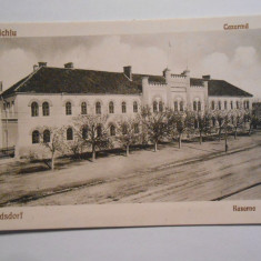 Carte postala Halchiu, Heldsdorf, Cazarma, necirculata, perfecta