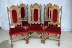 Set 6 scaune neo-baroc foto
