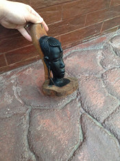 Sculptura lemn abanos-Arta Africana !!! foto