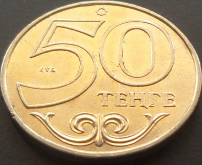 Moneda exotica 50 TENGE - KAZAHSTAN, anul 2007 * cod 04 foto
