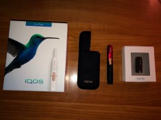 Vand KIT IQOS cu 10 pachete Heets + capac suplimentar rosu foto
