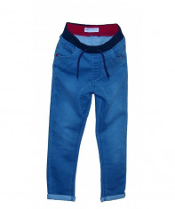 Pantaloni Minoti stil jeans pentru baieti culoare bleu foto