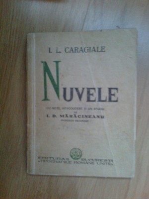 d5 Caragiale - Nuvele-carte veche, note / introducere /studiu I. D. Maracineanu foto