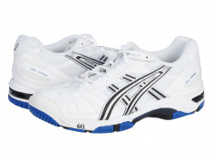 Adidasi tenis barbati Asics Gel-Game 3 OC alb-negru-albastru E105Y0190 foto