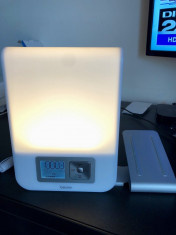 Veioza lampa Beurer WL80 Wake-Up Light Led,Alarma,Ceas,Radio USB Mp3 foto