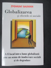 Globalizarea si efectele ei sociale-Zygmunt Bauman foto