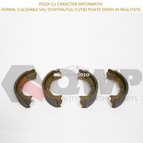 Set saboti frana, frana de mana BMW X5 (E70) (2007 - 2013) QWP WBS134 Set saboti frana, frana de mana BMW X5 (E70) (2007 - 2013) QWP WBS134