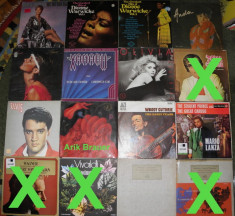 vinyl Dionne Warwicke,Woodie Cuthrie,Mario Lanza,Anda,Elvis,Wagner,Beethoveen foto