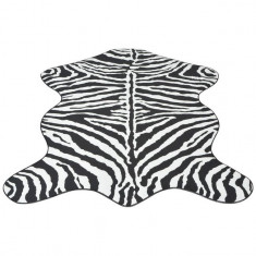 Covor decupat cu imprimeu zebra, 110 x 150 cm foto