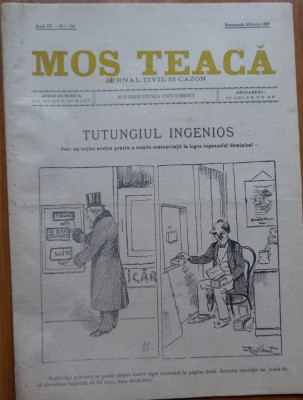 Ziarul Mos Teaca , jurnal tivil si cazon , nr. 120 , an 3 , 1897 foto