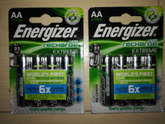 Set 4 Acumulatori R6 AA Energizer 2300 mah noi foto