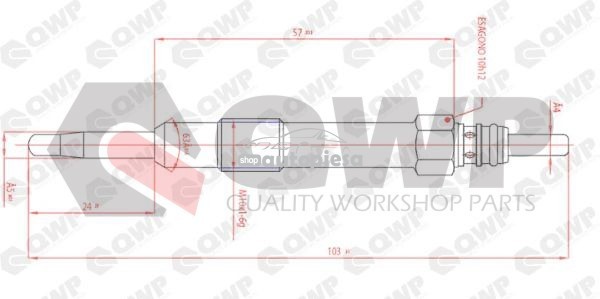 Bujie incandescenta ALFA ROMEO 166 (936) (1998 - 2007) QWP WGP115 Bujie incandescenta ALFA ROMEO 166 (936) (1998 - 2007) QWP WGP115