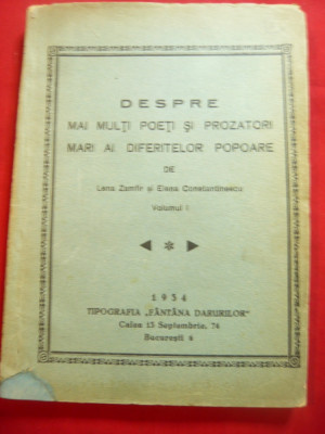 L.Zamfir si E.Constantinescu- Poeti si Prozatori Mari ai dif.Popoare -Ed.1934 foto