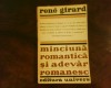Rene Girard - Studii (1972, Univers) Filosofie - Editia I, 320 Pagini, Stare Foarte Buna