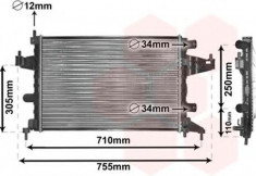 Radiator, racire motor OPEL COMBO Tour (2001 - 2016) VAN WEZEL 37002303 foto