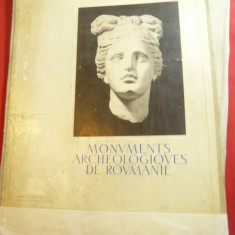 Album -Monumente Arheologice Romania -70 planse ,carte explicativa ,mapa carton