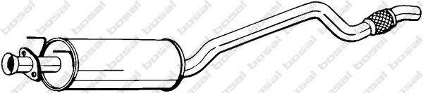 Toba esapamet intermediara OPEL ASTRA F Hatchback (53, 54, 58, 59) (1991 - 1998) BOSAL 281-389 Toba esapamet intermediara OPEL ASTRA F Hatchback (53, 54, 58, 59) (1991 - 1998) BOSAL 281-389