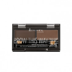 Rimmel Brow This Way Eyebrow Sculpting Kit 003 Dark Brown foto