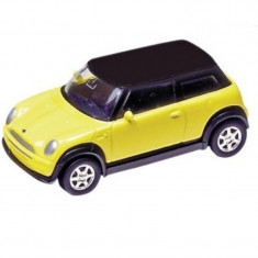 Masinuta Die Cast Mini Cooper Goki, 3 ani+, Galben foto