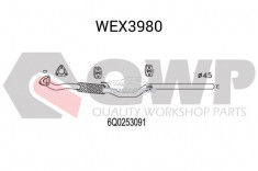 Racord evacuare VW POLO (9N) (2001 - 2012) QWP WEX3980 foto