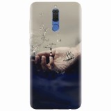 Husa silicon pentru Huawei Mate 10 Lite, 3D Hand Ocean Render