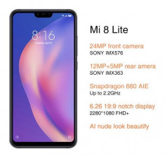 Mi 8 Lite 6GB RAM Smartphone Black foto