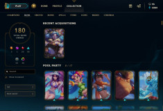 Cont League of Legends 180 skins foto