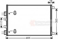 Condensator / Radiator aer conditionat RENAULT MEGANE II Grandtour (KM0/1) (2003 - 2012) VAN WEZEL 43005422 foto