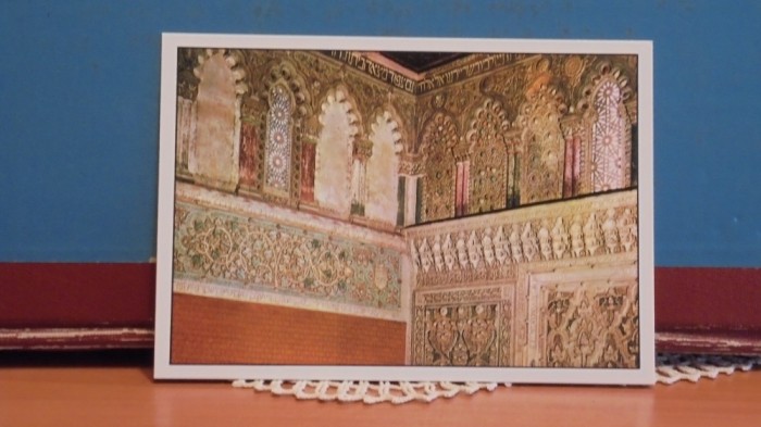 SPANIA - TOLEDO - VITRALIILE SI PERETI DIN INTERORUL SINAGOGII TRANSITA -