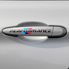 Stickere BMW M PERFORMANCE manere masina,negru foto