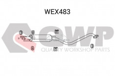 Toba esapamet intermediara OPEL VECTRA B (36) (1995 - 2002) QWP WEX483 foto