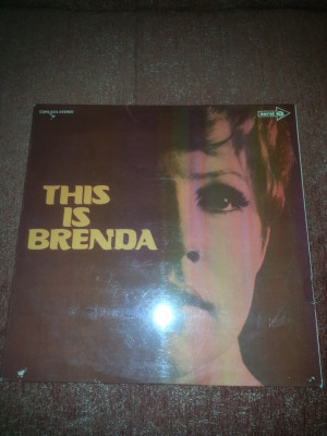 Brenda Lee &amp;ndash;This Is Brenda-Coral 1960 Ger vinil vinyl foto