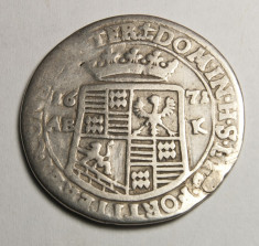 1/3 taler 1671 Johann Georg III, Statele Germane - Mansfeld-Eisleben foto