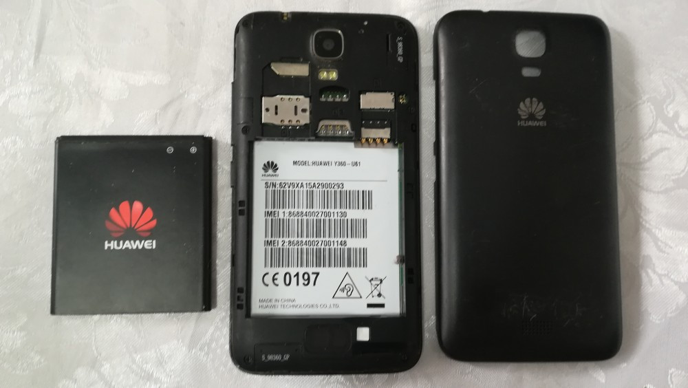 Huawei Y360 (dual sim) display / touch spart (cu baterie, fara incarcator),  Negru, Neblocat, Smartphone | Okazii.ro