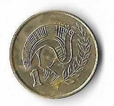 Moneda 1 cent 1992 - Cipru foto