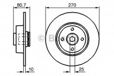 Disc frana RENAULT SCENIC II (JM0/1) (2003 - 2009) BOSCH 0 986 479 274 foto