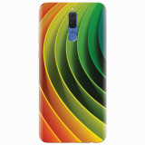 Husa silicon pentru Huawei Mate 10 Lite, 3D Multicolor Abstract Lines, Fara snur, Carcasa