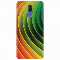 Husa silicon pentru Huawei Mate 10 Lite, 3D Multicolor Abstract Lines