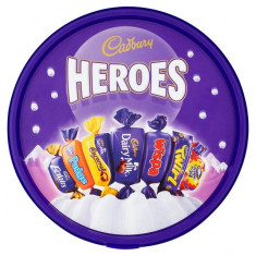 Cutii cu bomboane din Anglia-Cadbury Heroes Chocolate Tub 660g foto