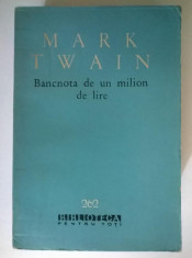 Mark Twain - Bancnota de un milion de lire foto