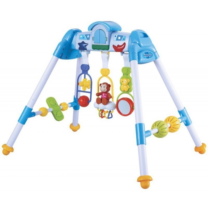 Centru de activitati cu sunete si lumini Gym Play blue Centru de activitati cu sunete si lumini Gym Play blue