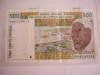 B11 - Bancnota foarte veche - Africa de vest - 500 franci