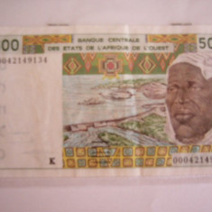 M1 - Bancnota foarte veche - Africa de vest - 500 franci