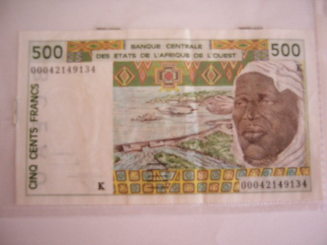 M1 - Bancnota foarte veche - Africa de vest - 500 franci