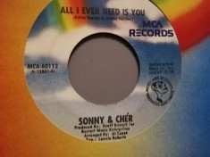 SONNY &amp;amp; CHER - I GOT YOU BABE/ALL I....(1977/CBS/RFG) - disc VINIL Single &amp;quot;7/NM foto