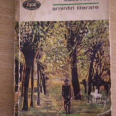 myh 46f - BPT 544 - Mihail Sadoveanu - Amintiri literare - ed 1970
