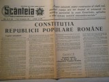 Scanteia, vin.26 sept.1952, Constitutia RPR, 2 Pagini