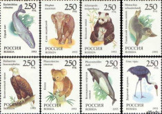 RUSIA 1993, Fauna, serie neuzata, MNH foto