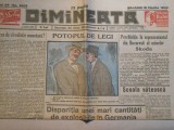 Ziarul Dimineata, samb. 18 mart.1933, 4 pagini , stare buna