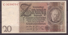 Germania 1929 - 20 reichsmark XF+ foto